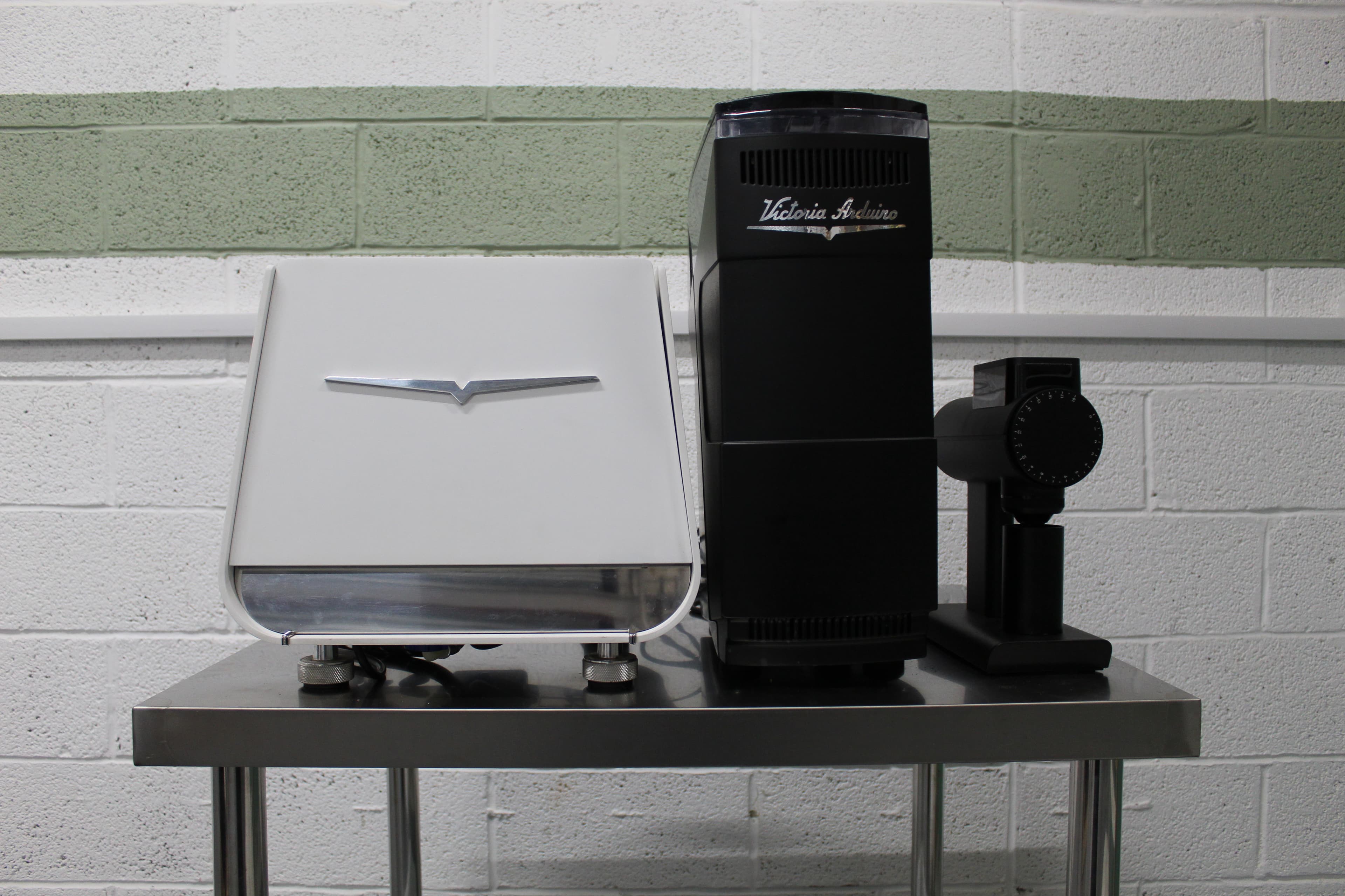 Victoria Arduino espresso machine and grinder at kWh Coffee roastery in York
